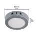 Luminario LED plafón 6W 6500K, redondo, gris, VOLTECK