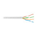Metro de cable UTP CAT5E, Bobina de 100m, blanco, VOLTECK