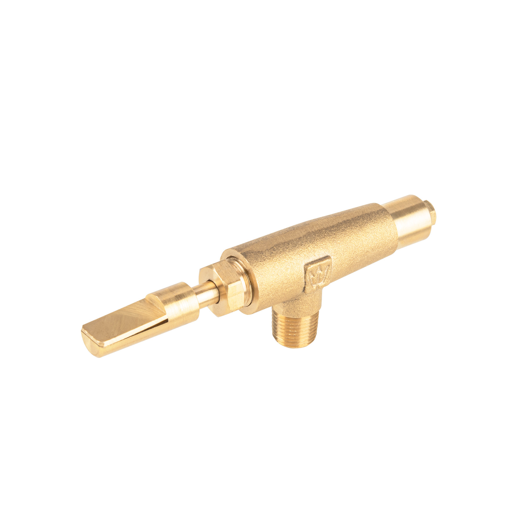 Válvula horizontal de latón 1/8" gas LP, alta presión, FOSET