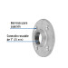 Brida de acero galvanizado de 1", FOSET