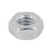 Bolsa con 250 tuercas 1/4" hexagonales de acero galvanizado