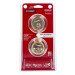 Cerrojo llave-llave latón brillante, llave puntos, HERMEX