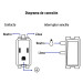 Placa armada interruptor y contacto, marfil, VOLTECK