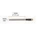 Lima escofina 6" con mango Comfort Grip, TRUPER