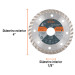 Disco de diamante de 4" x 2.2 mm, rin turbo, TRUPER