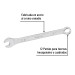 Llave combinada 9 mm x 130 mm de largo, PRETUL