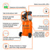 Compresor lubricado, 50L, 3-1/2HP, vertical, 127V, TRUPER