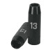 Dado largo cuadro 1/2" de impacto 6 puntas de 13 mm, TRUPER