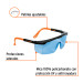 Lentes de seguridad ajustables azules, TRUPER Classic