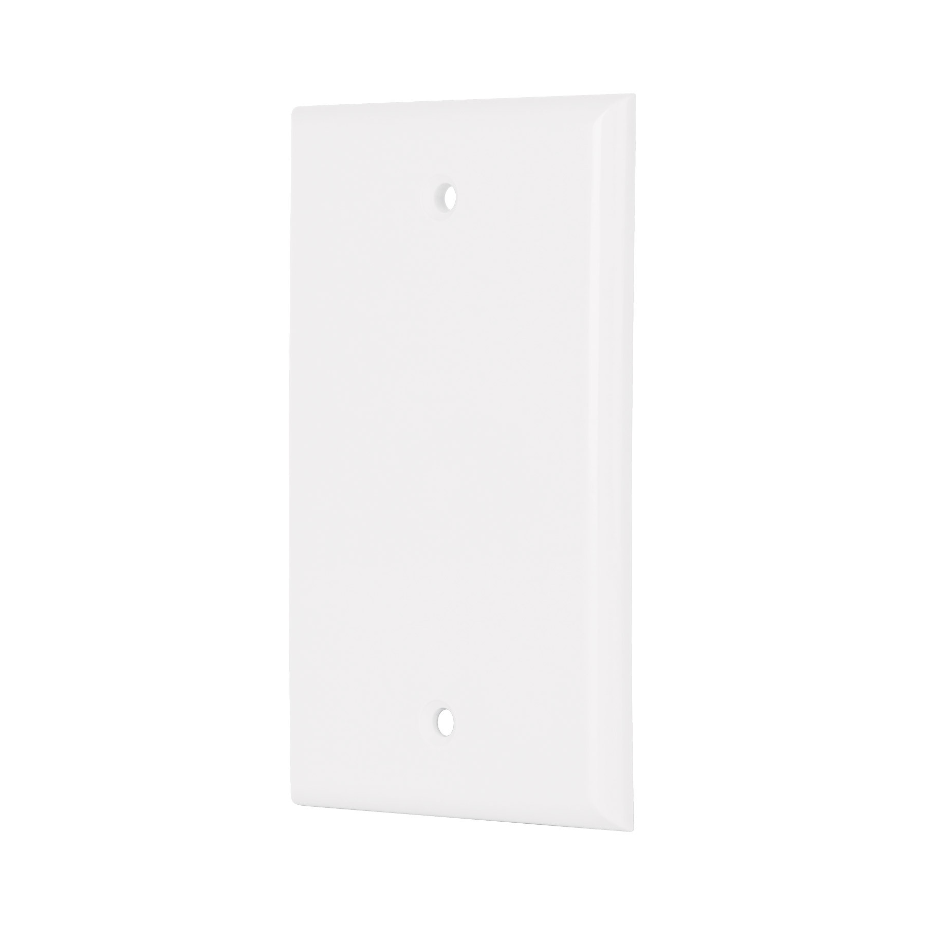 Placa de ABS ciega, Standard, blanco, VOLTECK