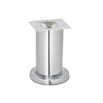 Pata para sofá y mueble, cromo, 100 mm altura, HERMEX