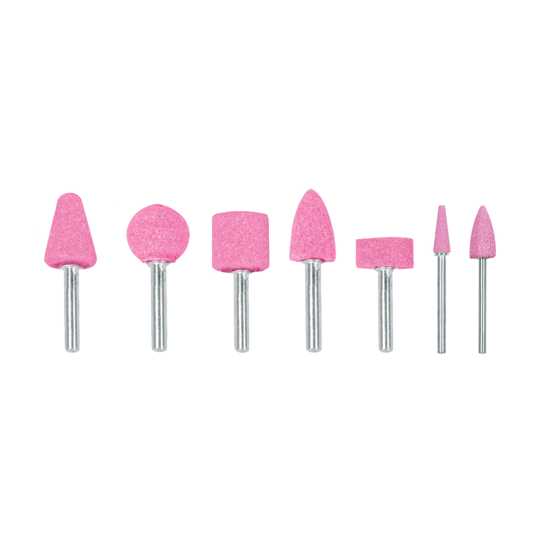 Juego de 5 piedras montadas zanco 1/4" y 1/8",uso general