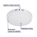Luminario LED plafón 18W 6500K, redondo, blanco, VOLTECK
