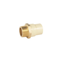 Adaptador macho de CPVC 1-1/4" con inserto de latón, FOSET