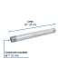 Niple de acero galvanizado 1 x 12", FOSET