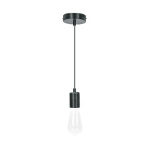 Socket colgante metálico, negro, VOLTECK