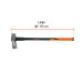 Hacha para rajar madera 8 lbs, mango fibra de vidrio 36"