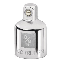 Adaptador para matraca de cuadro 3/8" a cuadro 1/4", TRUPER