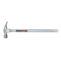 Martillo tubular pulido 20oz cara fresada, uña recta, TRUPER