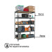 Estante metálico 5 repisas capacidad 60kg,120x60x180, PRETUL