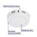 Luminario LED plafón 6W 6500K, redondo, blanco, VOLTECK