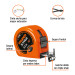 Flexómetro XTRA 6 m cinta extra ancha 28 mm, TRUPER