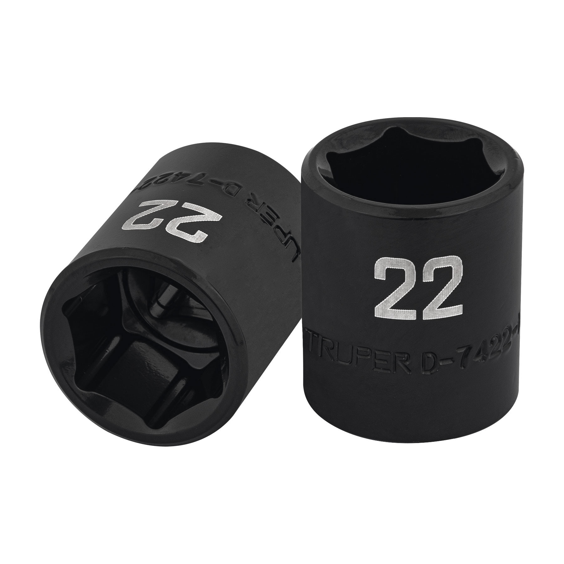 Dado de impacto de 22 mm, 6 puntas, cuadro 1/2", TRUPER