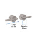 Juego manerales mezcladora de pared, lavabo, satín, ELEMENT