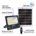 Reflector LED con panel solar 200W 6500K, VOLTECK