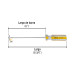 Desarmador cabinet 3/16 x 6" mango de PVC, PRETUL
