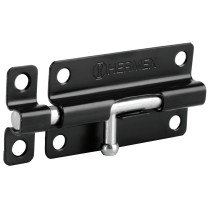 Pasador de barril 4" de acero acabado negro, HERMEX