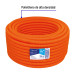 Metro de poliducto 1/2" corrugado flex. s/guía, rollo 100 m