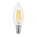 Foco LED filamento 4 W, vela, 2700K luz ambar, E14, VOLTECK