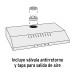 Campana extractora 60 cm, empotrable, negra, FOSET