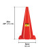 Cono de precaución de 70 cm de PVC, PRETUL