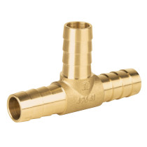Tee inserción macho latón 1/2" para manguera, FOSET