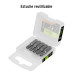 Estuche con 5 puntas torx T27 con seguro largo 1", EXPERT