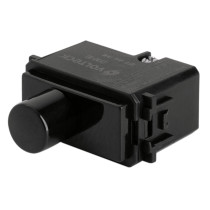 Dimmer giratorio, línea Italiana, color negro, VOLTECK