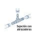 Tee inserción 3/4" de polipropileno, FOSET