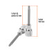 Dado punta larga bristol M6, cuadro 1/2", TRUPER