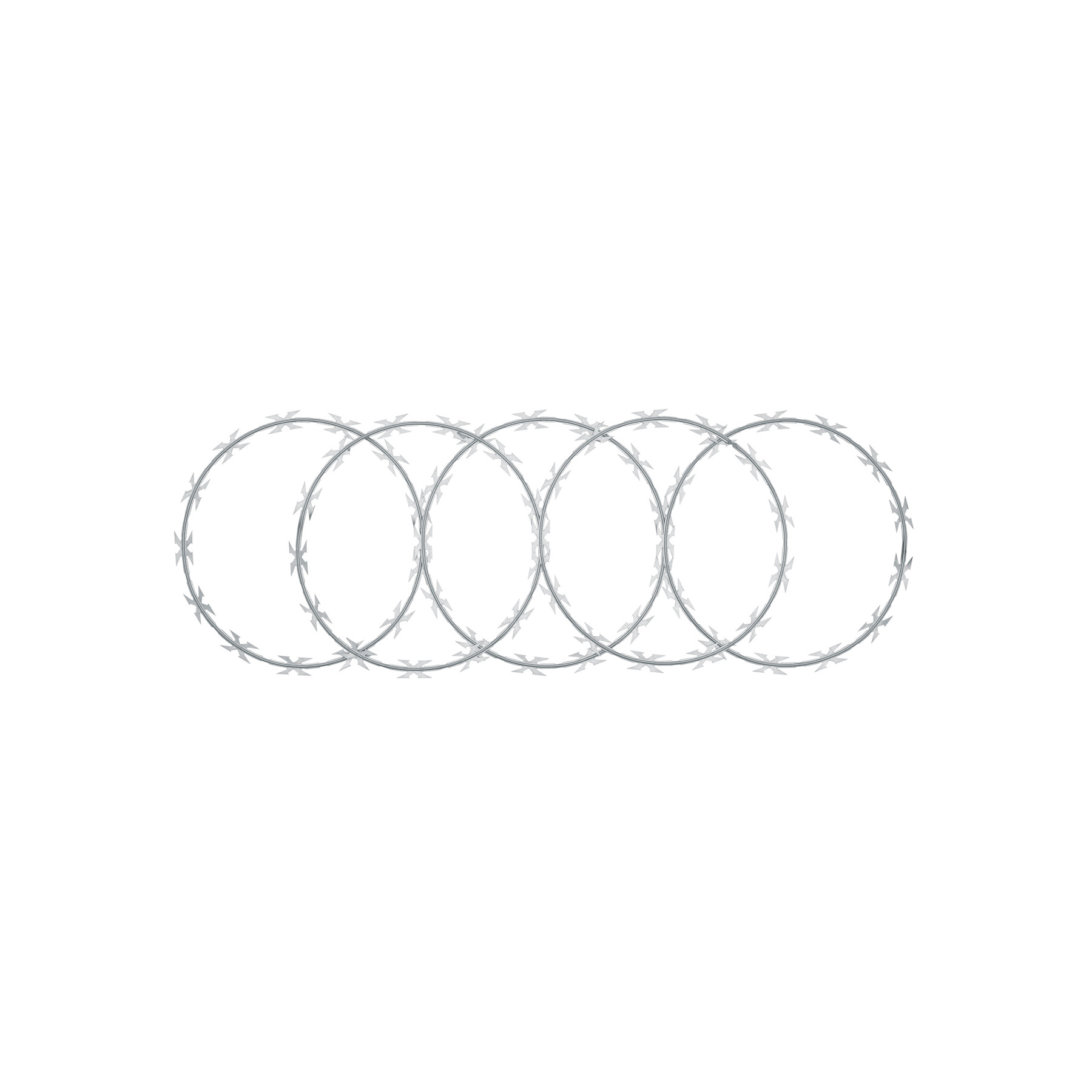 Rollo concertina máxima seguridad, 45cm diámetro x 8m, FIERO