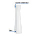 Pedestal de porcelana para lavabo, blanco, FOSET