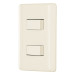 Placa armada 1 interruptor y 1 escalera, marfil, BASIC