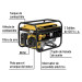 Generador portátil 2.5 kW motor a gasolina, PRETUL