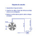 Ventilador de techo para interior, 56", blanco, VOLTECK