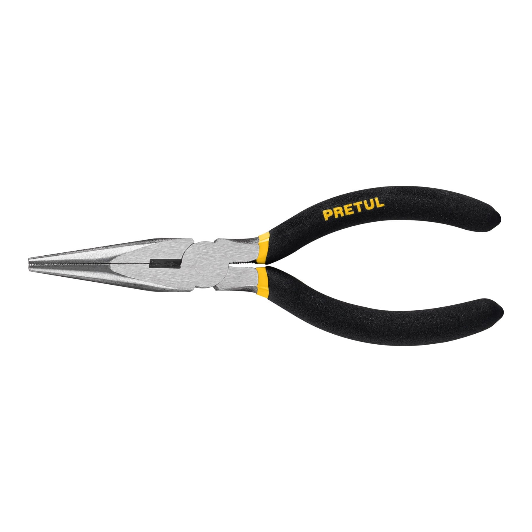 Pinza de punta y corte 6" mango de vinil, a granel, PRETUL