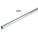 Tubo ovalado para clóset, 3.0 m, acero cromado, HERMEX