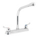 Mezcladora 8" fregadero cromo, cuello cobra, palanca, BASIC