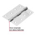 Bisagra rectangular 4" acero pulido, HERMEX