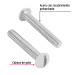 Bolsa con 150 tornillos 3/16" x 1-1/4" tipo estufa, FIERO